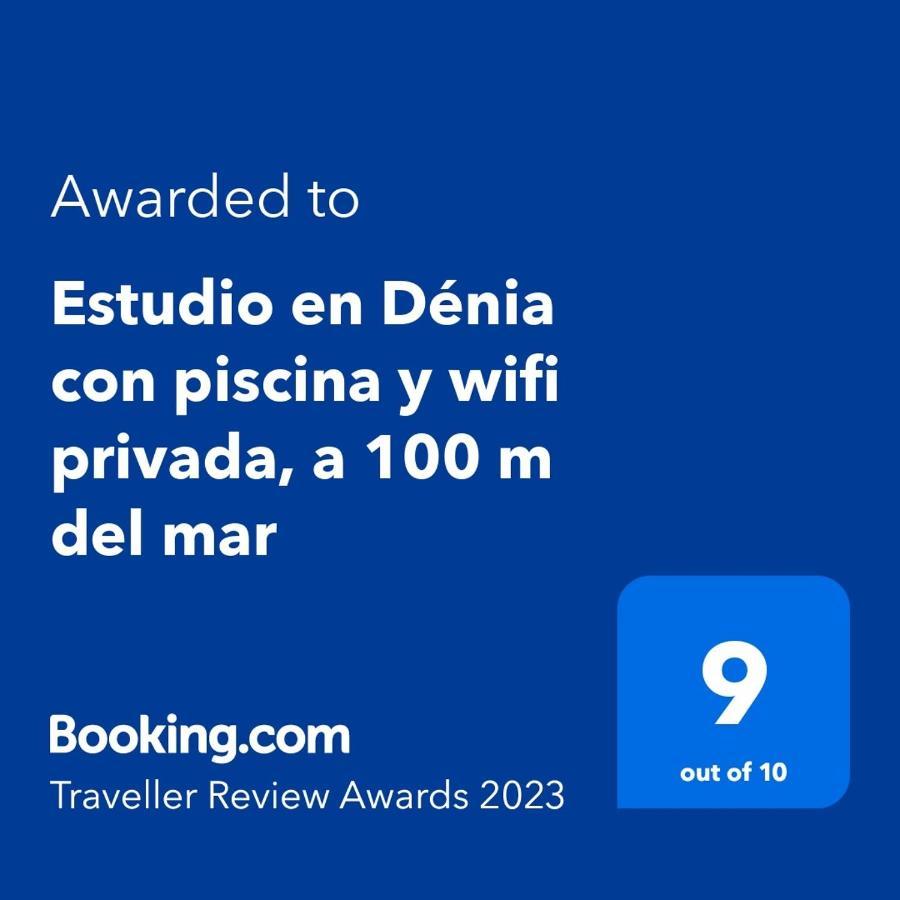 Estudio En Denia Con Piscina Y Wifi Privada, A 100 M Del Mar Exterior foto
